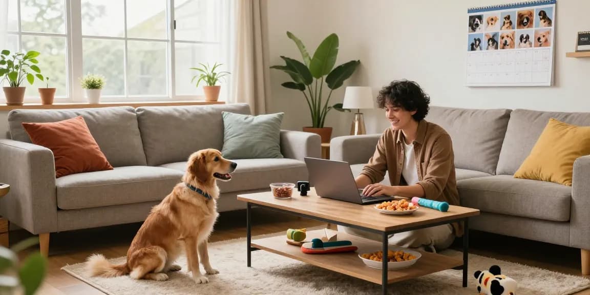 Rokok88 login for pet owners in a cozy home environment, showcasing interaction with pets.