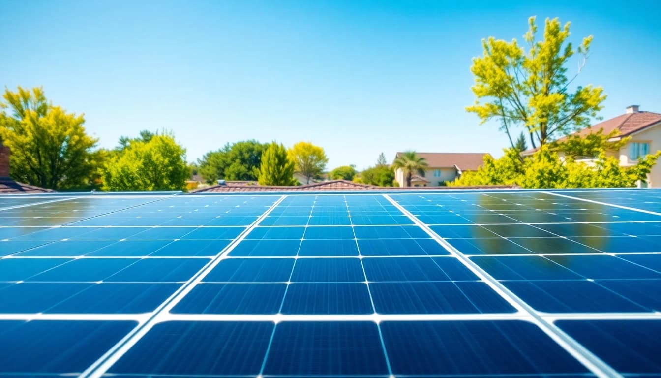 Photovoltaik Leads: efficacious representation of solar panels efficiently harnessing sunlight.