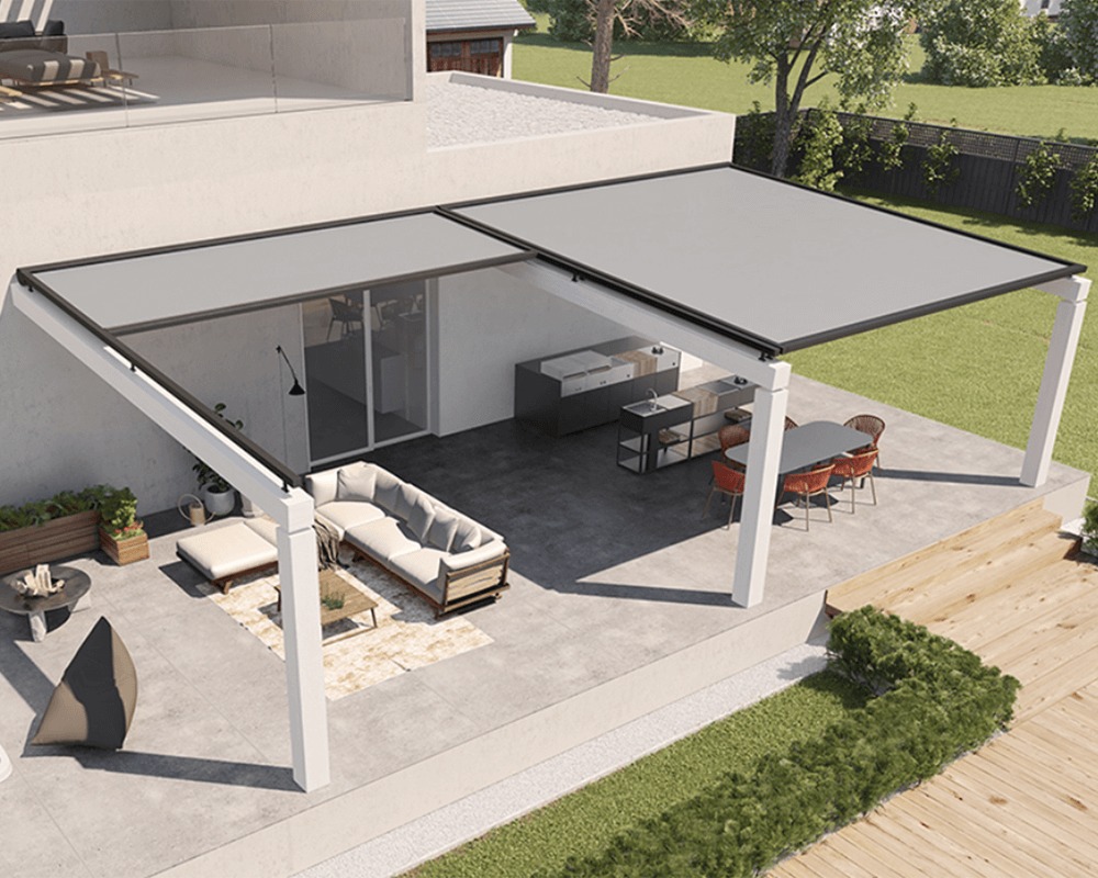 Mit einer Pergola Markise den Wohnraum nach draußen verlagern
