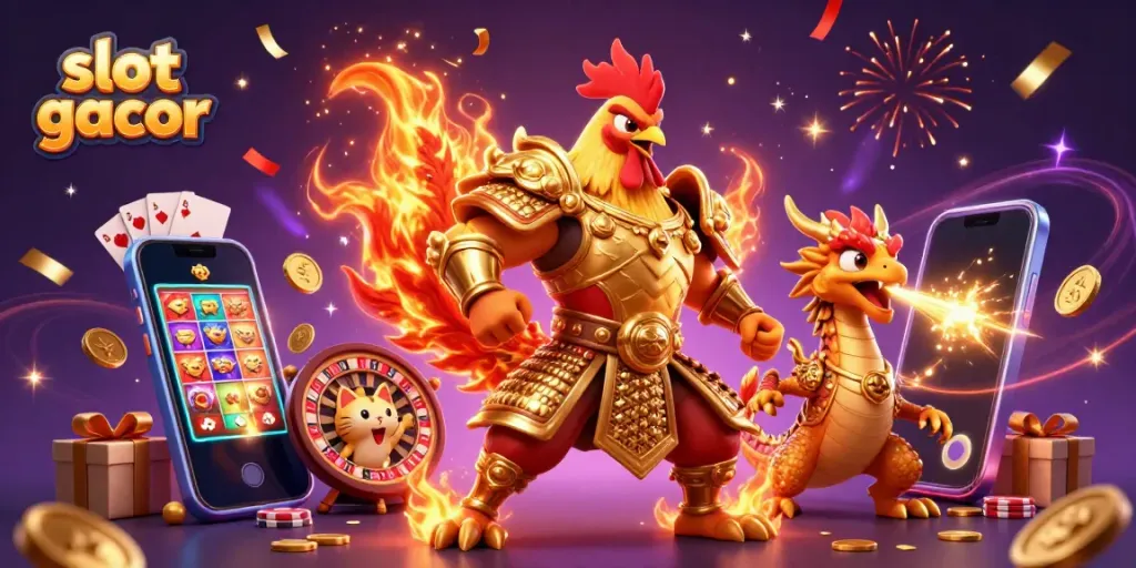 Experience thrilling slot gacor action with colorful reels, dynamic characters, and sparkling treasures!