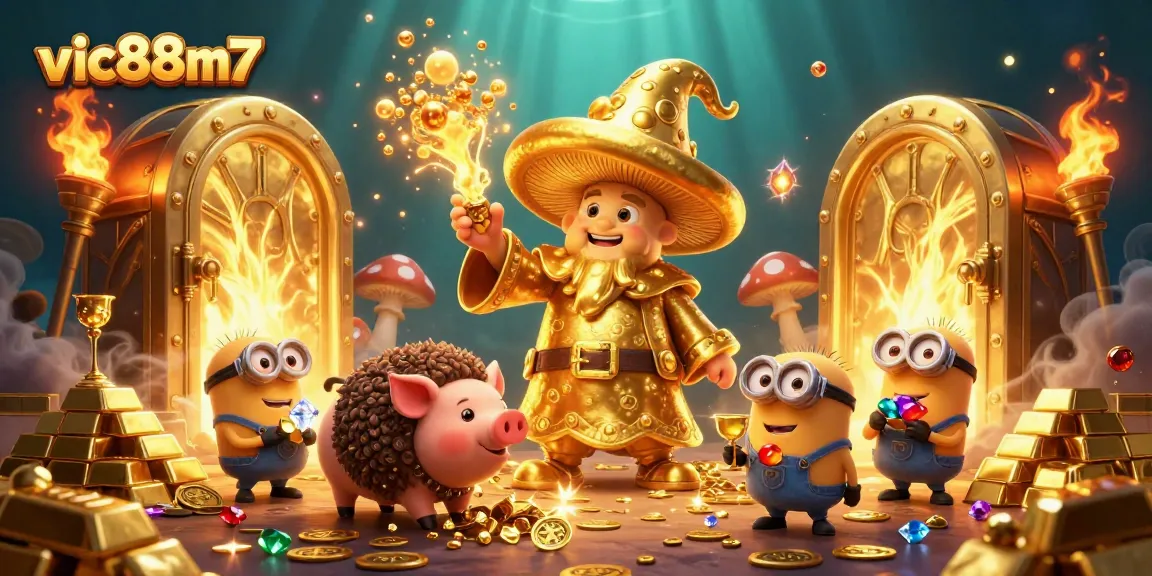Experience winning magic at vic88m7 with golden treasures and captivating 3D characters.