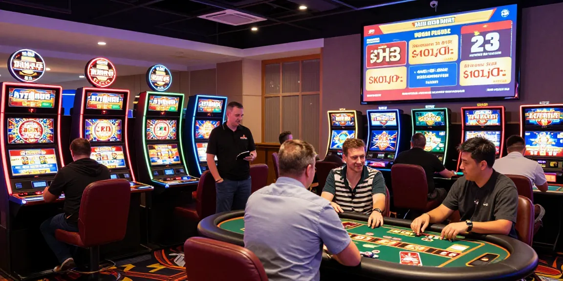 Spiele im Beef Casino: Spieler genießen Slots und Aktionen in lebendiger Atmosphäre.