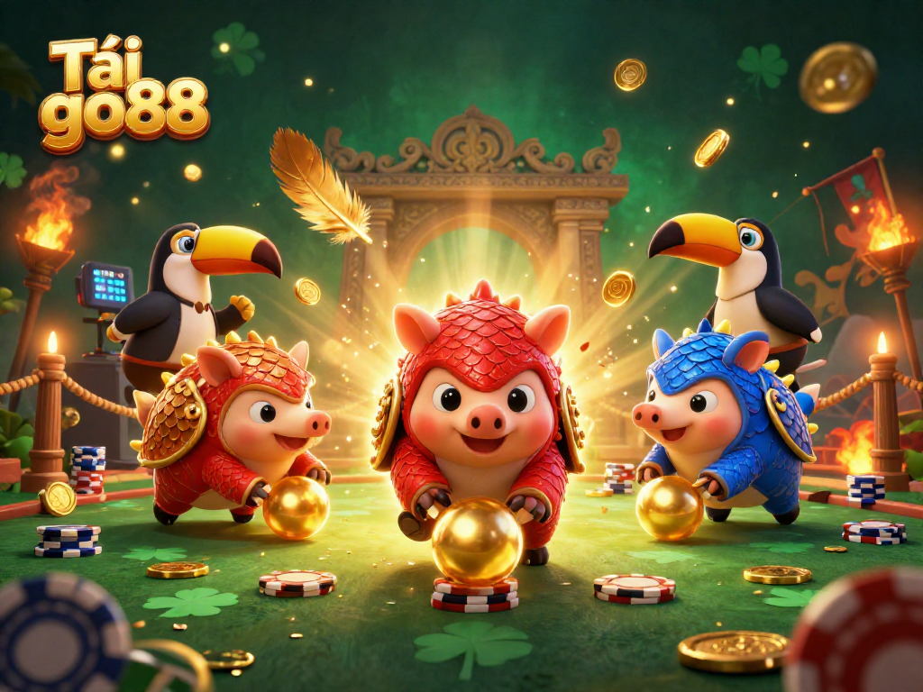 Tải go88 while playing against rival pangolins in an exciting casino setting.