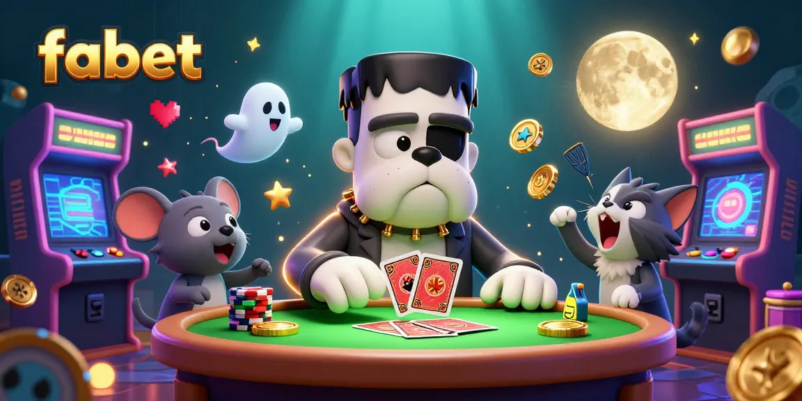 Experience fabet action with a lively scene featuring a cartoon bulldog and kitten, set in a thrilling casino atmosphere.