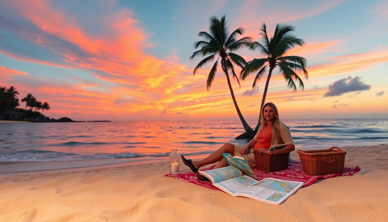 Urlaub Tipps für entspannende Strandtage mit Paar beim Picknick am Meer.