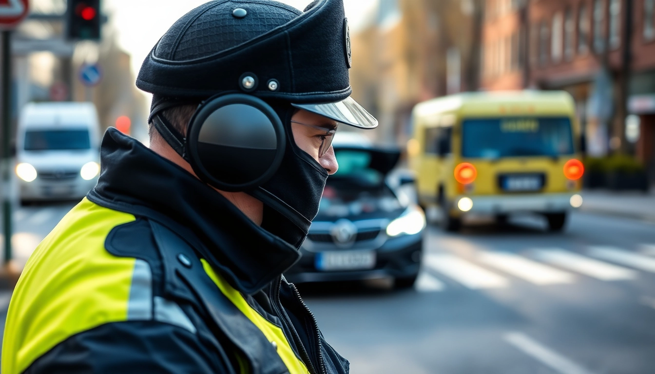 Kfz Gutachter Köln prüft ein Fahrzeugschaden vor einer modernen Kulisse.