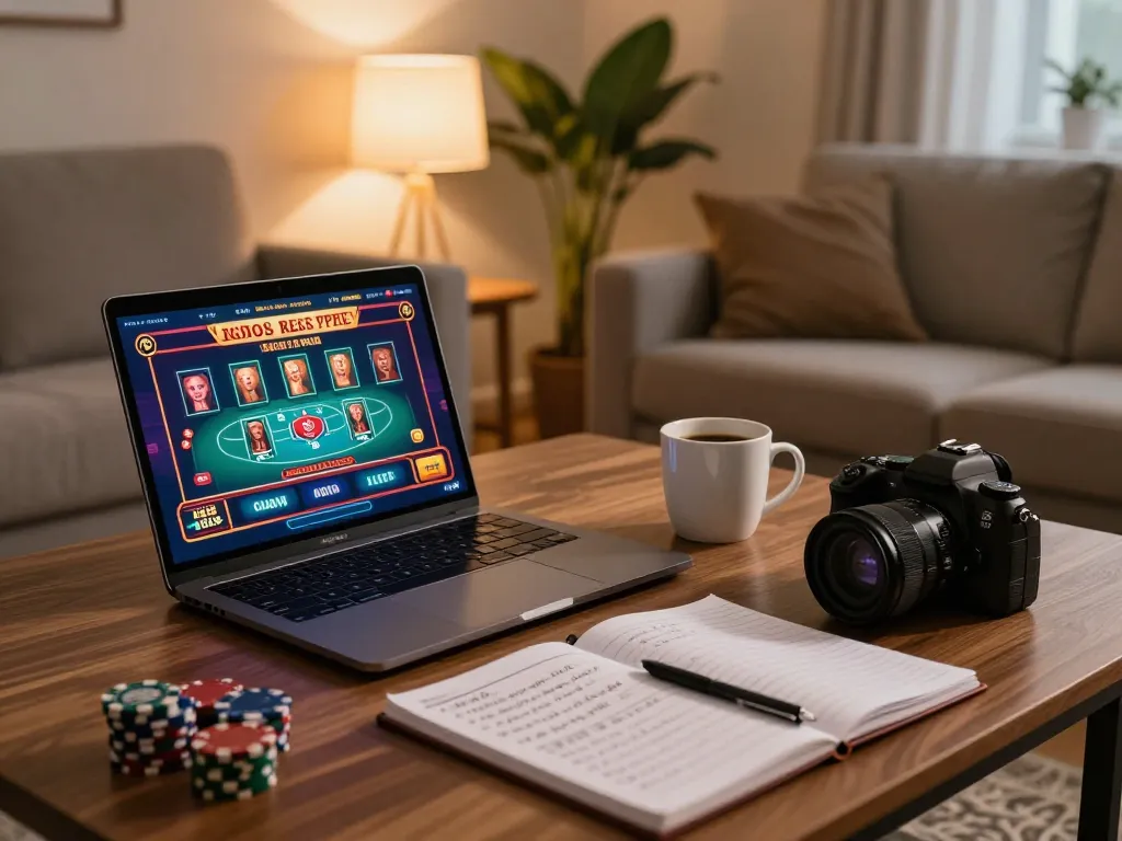 Person enjoying sunwin online casino gaming experience on a stylish laptop.