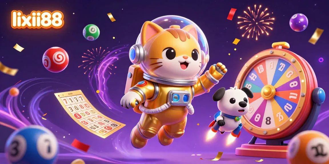 Engage with the vibrant world of lixii88, experiencing the excitement of lottery balls, prize wheels, and a thrilling casino atmosphere.