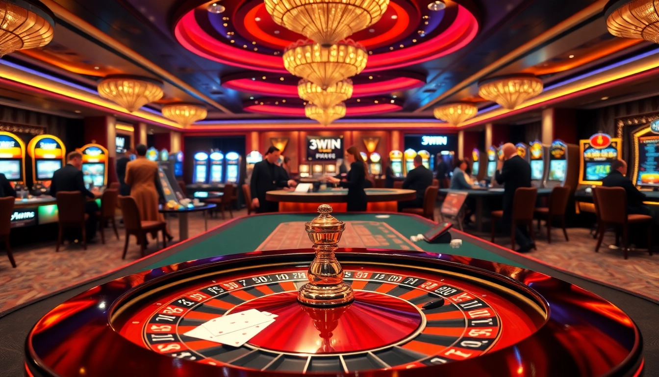 Experience the thrill of winning at 3WIN's luxurious casino tables.