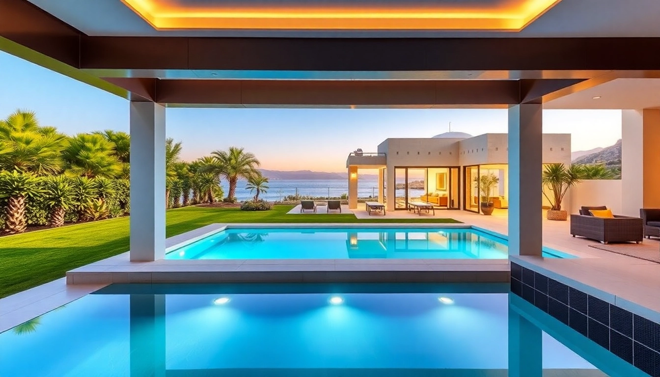 Luxurious villa for immobilien nordzypern kaufen with stunning sea view and beautiful garden.