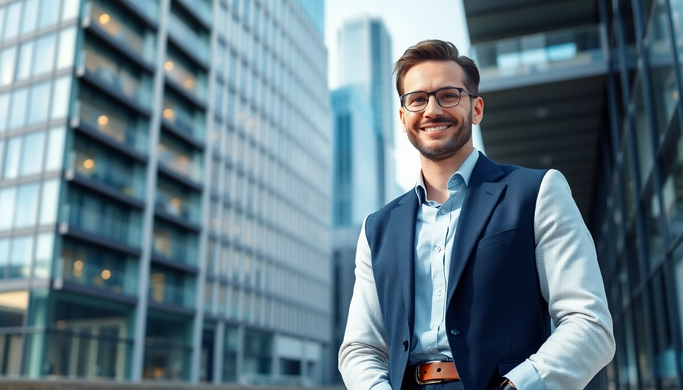 Immobilienmakler Frankfurt Dornbusch berät Kunden in stilvollem Büro.