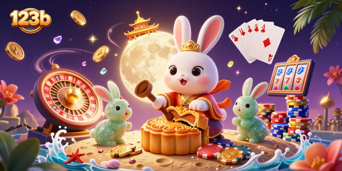 Engage in exciting gameplay with 123b's vibrant 3D casino illustration showcasing dynamic gaming elements and colorful characters.