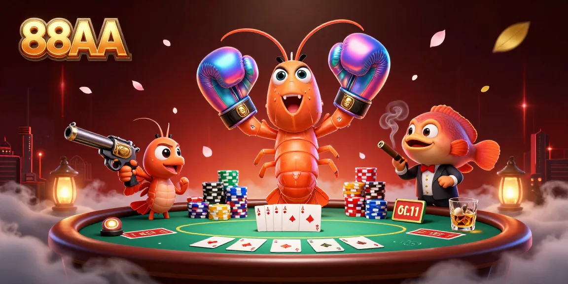 Engage in exciting gameplay at 88AA with vibrant poker action featuring iridescent sea creatures.