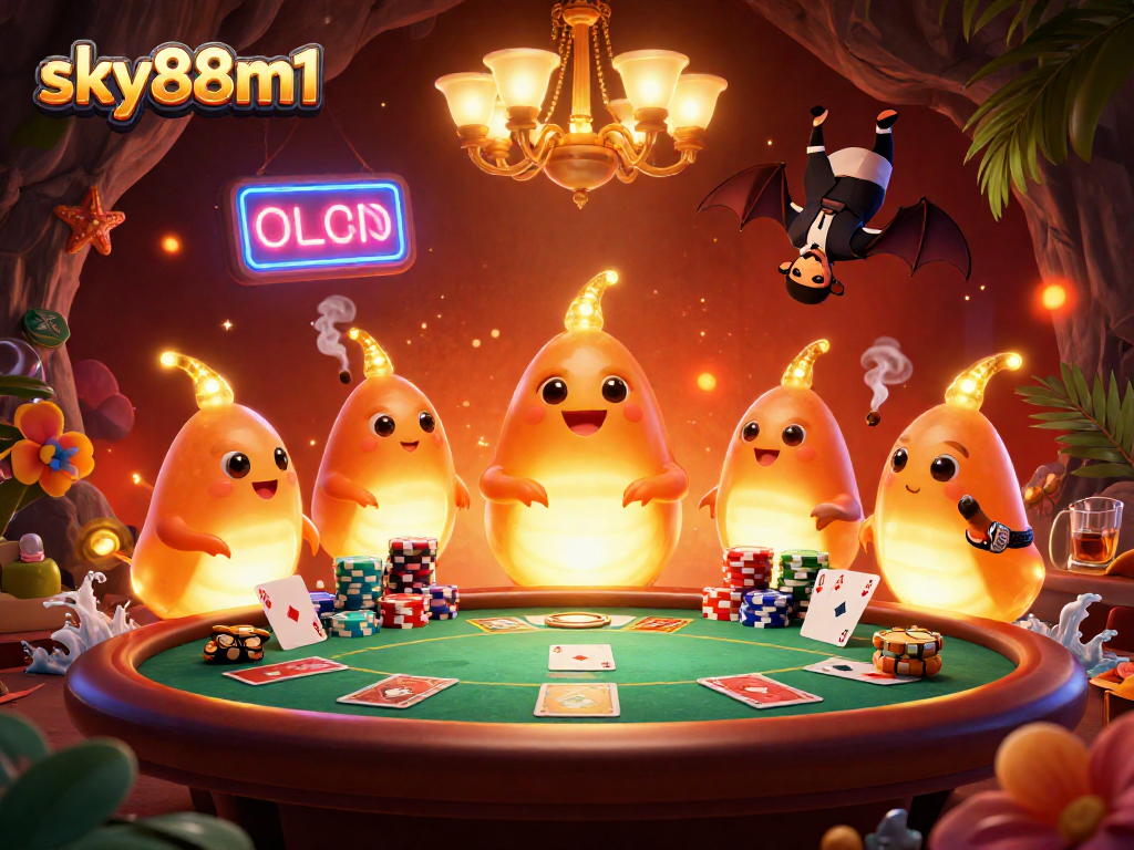 Experience the thrill of table games with sky88m1, where glowworms light up the casino atmosphere.