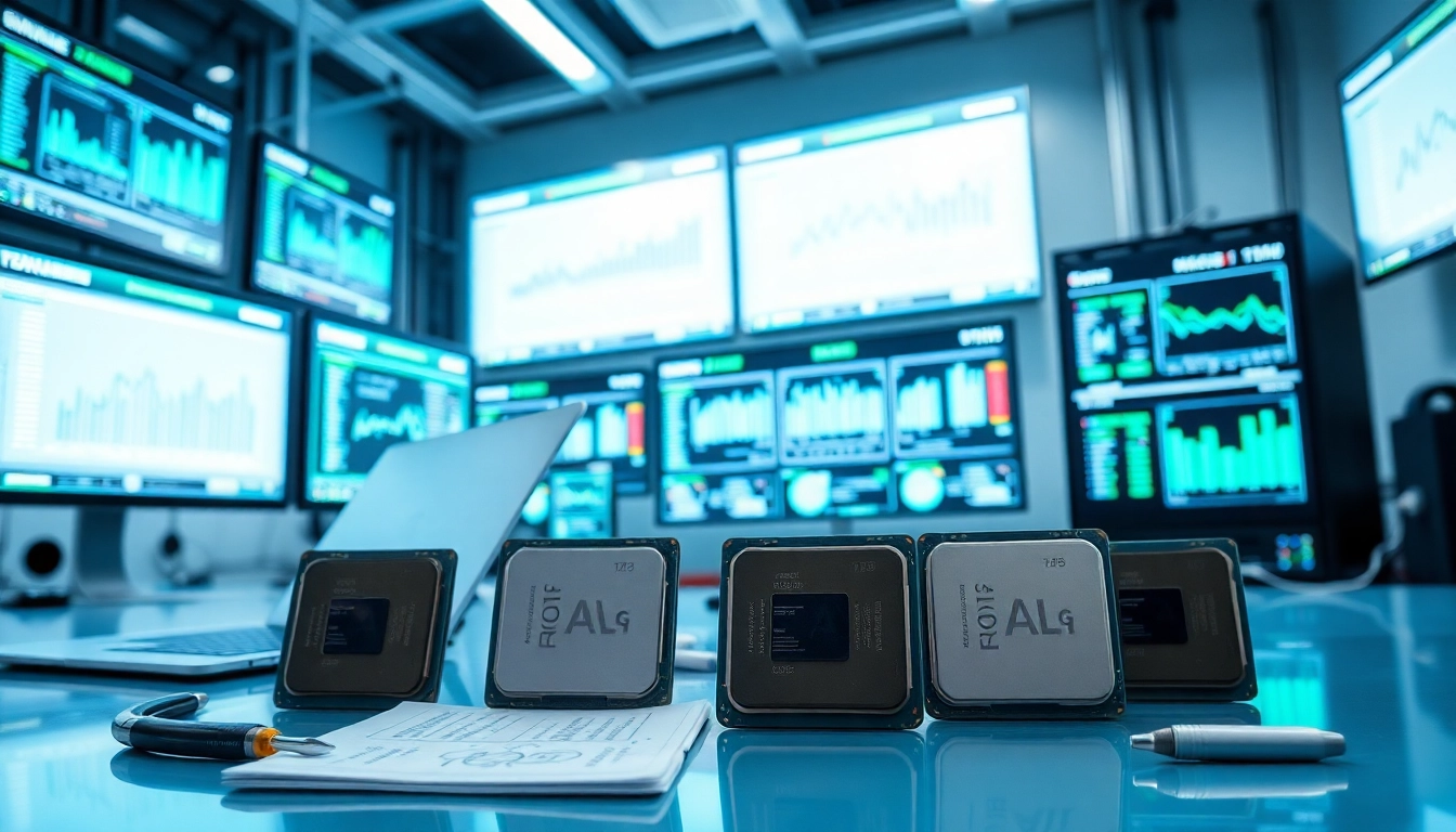 Prozessor Vergleich: Detaillierte Analyse in einem hochmodernen Labor mit verschiedenen Prozessoren.