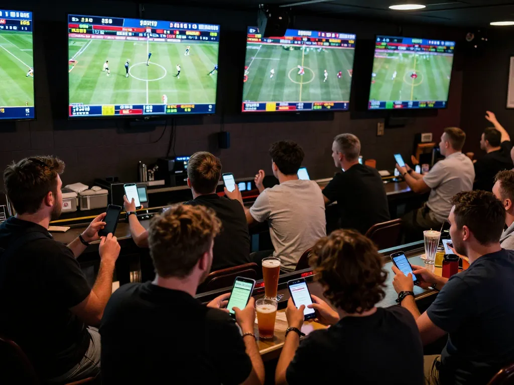 Fans actively placing bets on sports with da88 odds in a vibrant betting environment