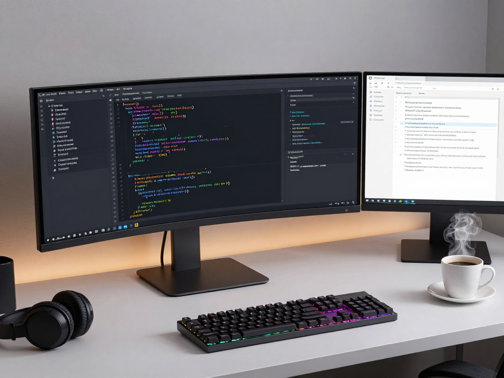 Iptv reseller software solutions in a modern tech development environment focused on efficiency and innovation.