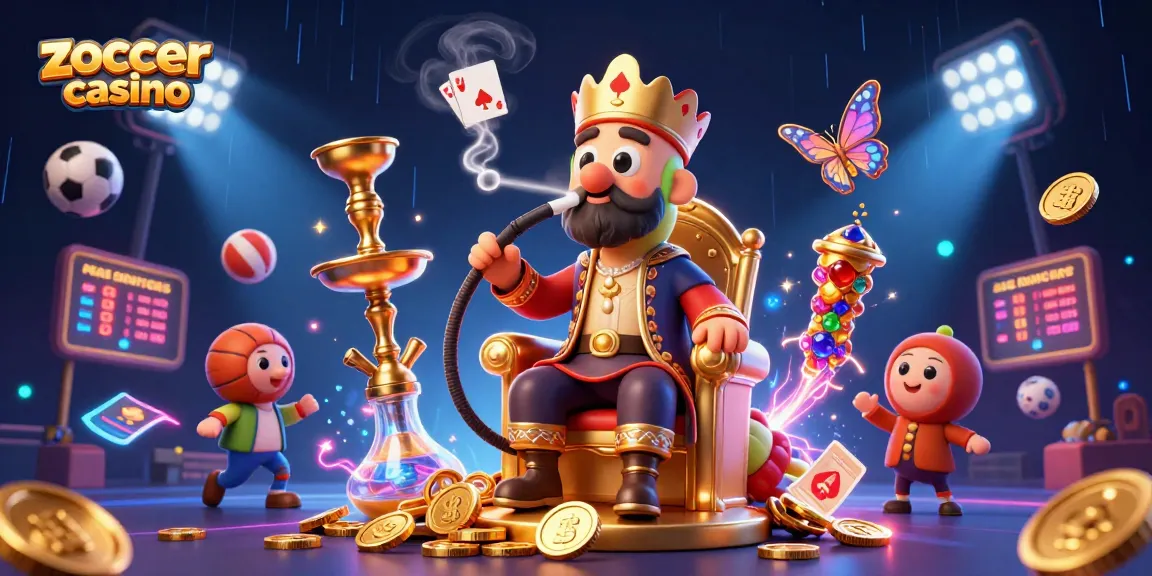 Bet big at Zoccer Casino with thrilling gameplay featuring a vibrant casino scene.