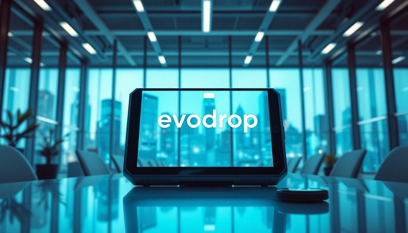 Nutzen Sie evodrop, um innovative Technologien im modernen Büro zu fördern.