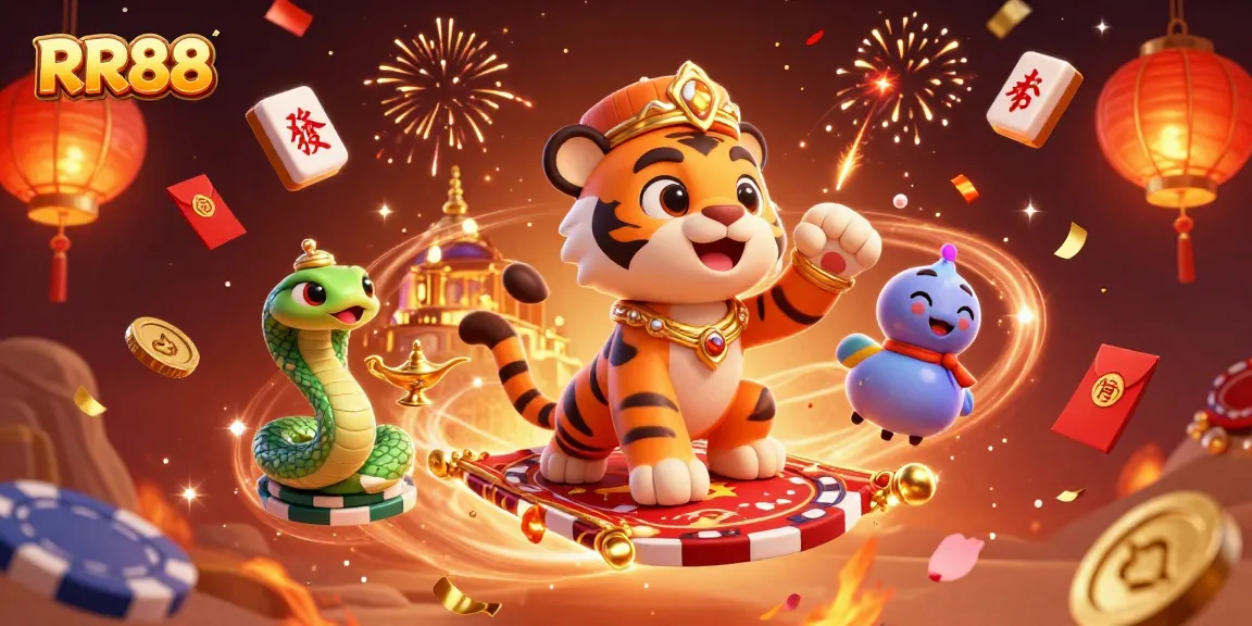 Experience exhilarating gaming adventures at RR88 with dynamic characters and vibrant casino elements!