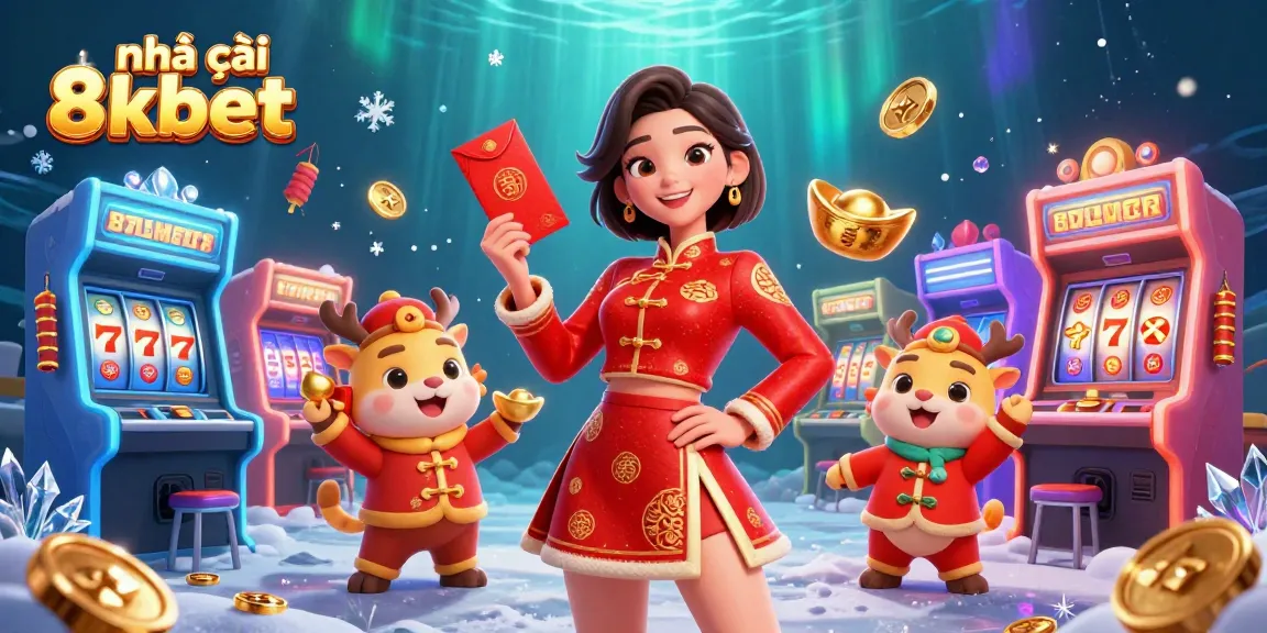 Engage in exciting gaming at nhà cái 8kbet with vibrant 3D visuals showcasing the casino atmosphere.