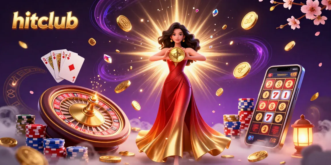 Hitclub players engage with immersive casino experiences featuring golden coins and dynamic gaming elements.