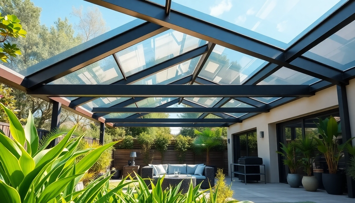 Die Terrassenüberdachung bietet stilvollen Schutz und zusätzlichen Wohnraum im Freien.