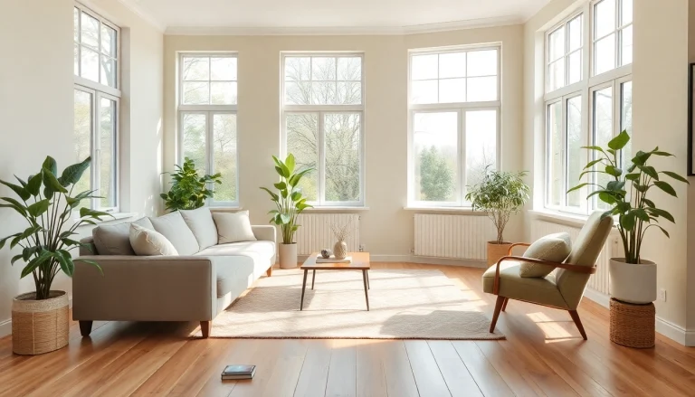 Gestalte einen einladenden Raum mit cleverer Raumgestaltung und harmonischen Farben, die Licht und Texturen betonen.