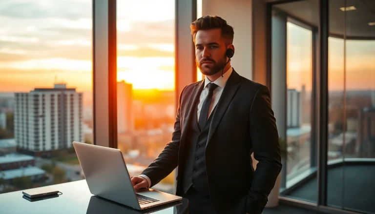 Headhunter Mannheim analysiert Bewerbungsunterlagen in einem modernen Büro.