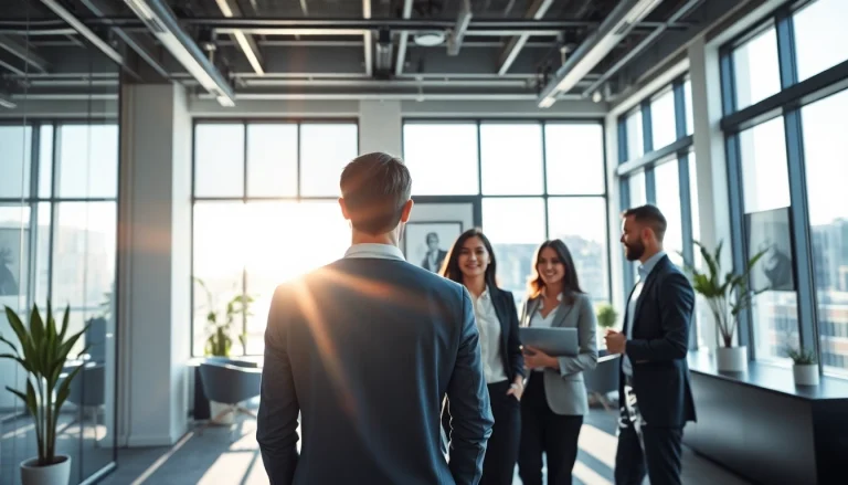 Headhunter Agentur: Professionelles Team bei der Talentakquise in einem modernen Büro.