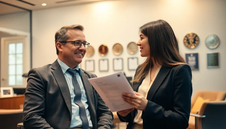 Professioneller Headhunter Hagen berät Bewerber in einem modernen Büro.