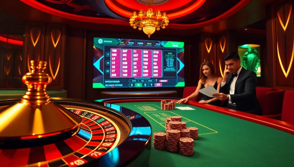 Experience thrilling gameplay at RR88 with sophisticated poker and roulette moments.
