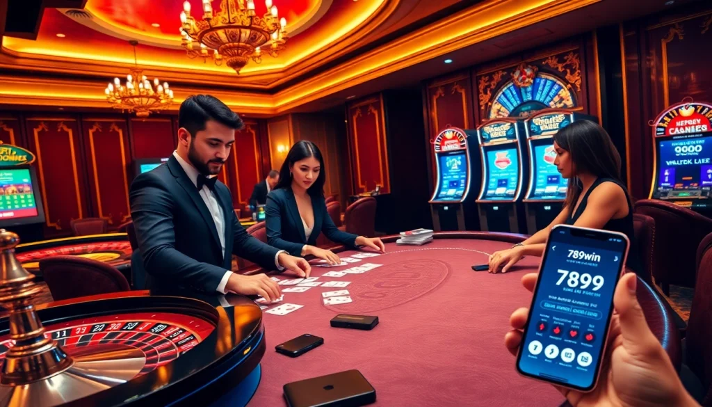 Experience thrilling gambling action with 789win at a luxurious live dealer blackjack table.
