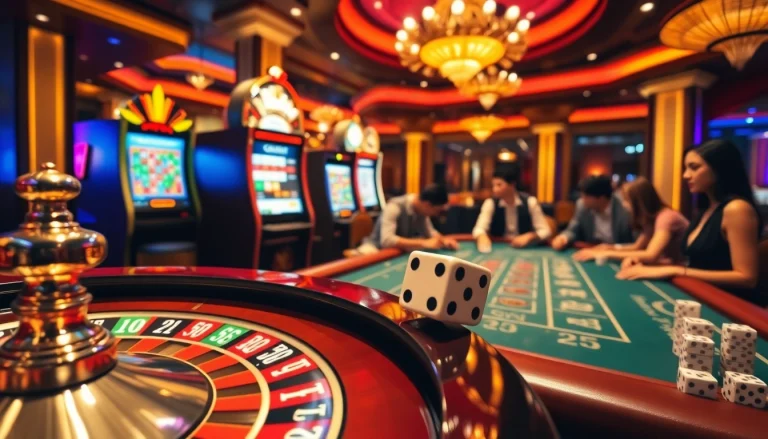 Experience the thrill of 789 win at a luxurious casino with roulette and engaging players.