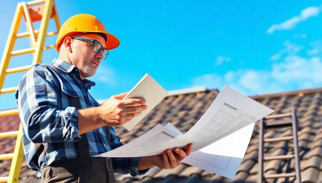 Schadensanalyse Dach durch Experten mit hochwertigen Werkzeugen und verschiedenen Dachmaterialien.