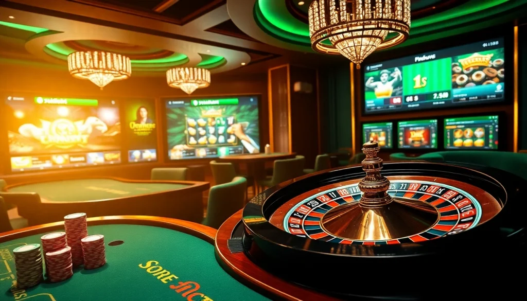 Experience the thrill of betting at เว็บ soibet with luxurious casino tables and vibrant betting interfaces.