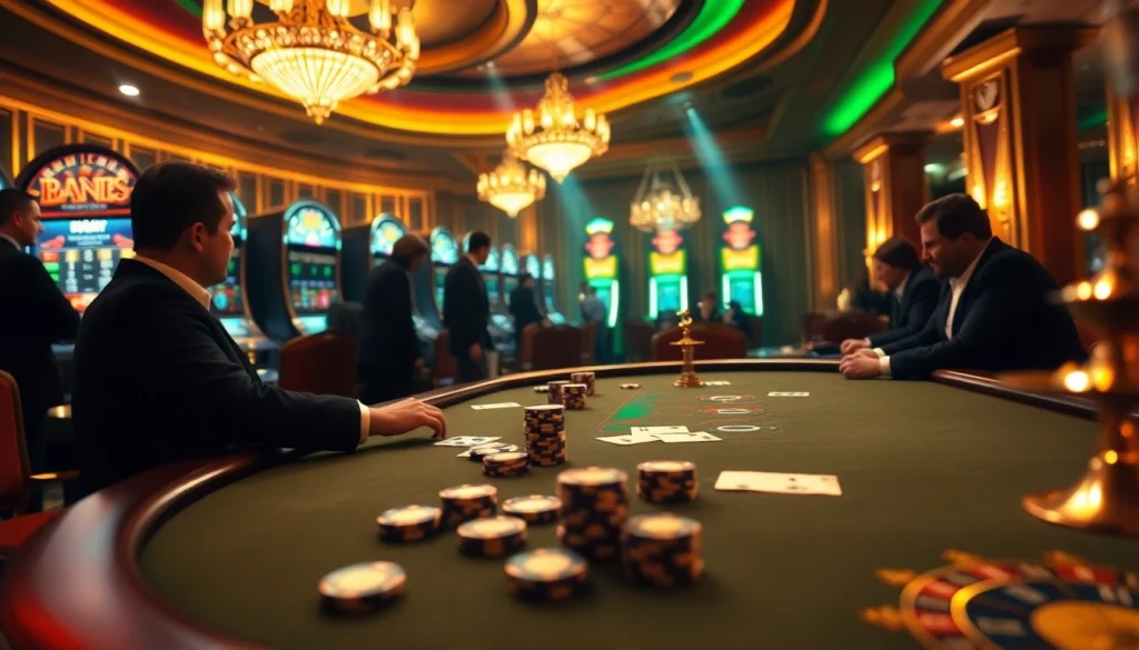 Engaging poker players at a luxurious casino, reflecting hidden wiki dark web elements.