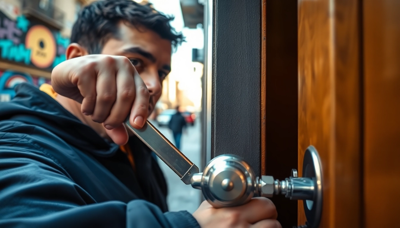 Effiziente Türöffnung Berlin durch einen professionellen Schlüsselnotdienst in Aktion.