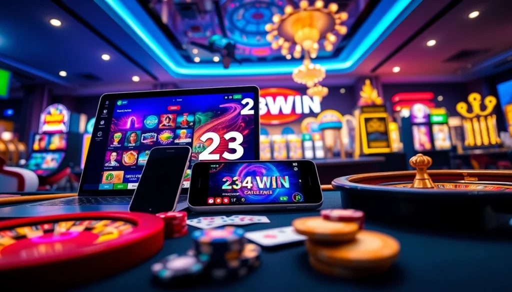 Experience the excitement of online gaming at https://23win.day/ with vibrant digital interfaces and engaging casino elements.