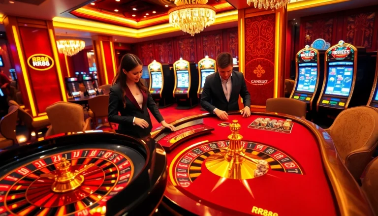 Experience the thrilling RR88 casino atmosphere with dynamic games and sophisticated players.