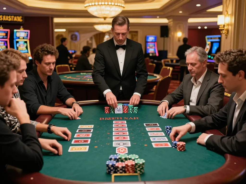 Engaged players at a blackjack table exemplifying strategic play at trang chủ C168 casino venue.