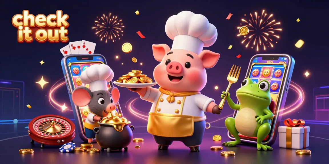 Check it out: Enjoy a vibrant 3D casino scene with characters and exciting slot games.