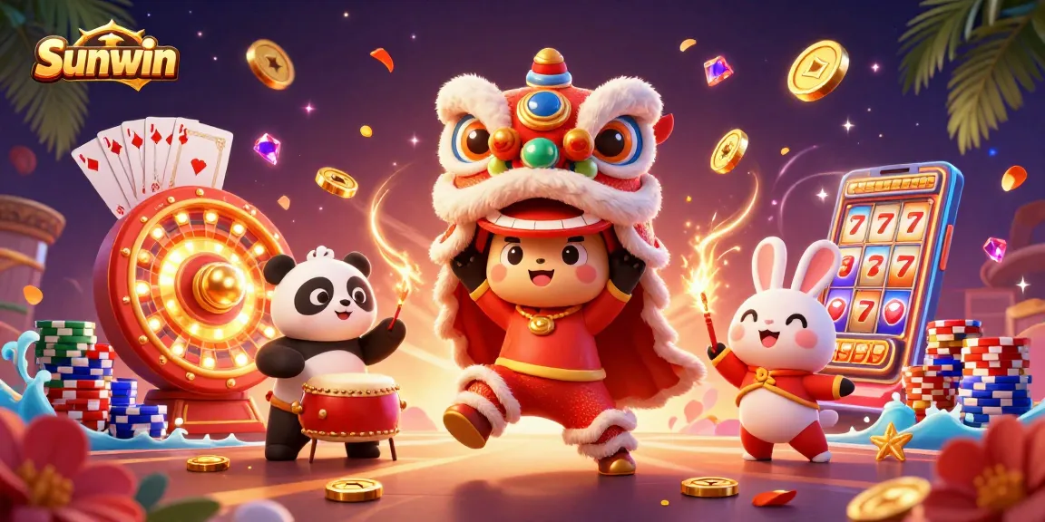 Experience thrilling slots and games with Sunwin, featuring vibrant animations and dynamic characters!